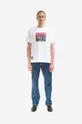 Bavlněné tričko Wood Wood Bobby Paris Chic Painting T-shirt 12235709-2491 WHITE bílá