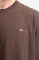 Wood Wood t-shirt bawełniany Sami Classic T-shirt brązowy 12235721.2491