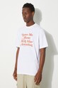 Wood Wood cotton T-shirt Bobby Leave Me Alone white 50025702.2489