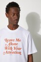 Wood Wood cotton T-shirt Bobby Leave Me Alone 50025702.2489 white