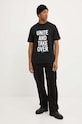 Wood Wood tricou din bumbac Bobby Shoplifters print negru 50025711.2489