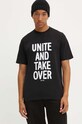 Wood Wood tricou din bumbac Bobby Shoplifters 50025711.2489 negru AA00
