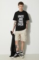 Wood Wood t-shirt bawełniany Bobby Shoplifters 50025711.2489 czarny AA00