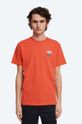 Wood Wood cotton T-shirt Boris x Fila Planet friendly orange 688383.B026