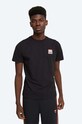 Wood Wood cotton T-shirt Boris x Flla regular black 688383.A296