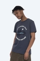 granatowy Fjallraven t-shirt bawełniany  Forest Mirror Męski