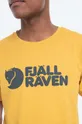 żółty Fjallraven t-shirt bawełniany Fjallraven Logo