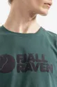 zielony Fjallraven t-shirt bawełniany Fjallraven Logo