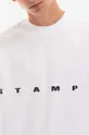 alb STAMPD longsleeve din bumbac