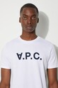A.P.C. t-shirt bawełniany Vpc Blanc COBQX.H26586 biały