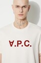 A.P.C. tricou din bumbac Vpc Kolor COBQX.H26943 bej