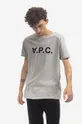 серый Хлопковая футболка A.P.C. VPC Color Мужской
