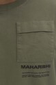 Maharishi longsleeve bawełniany Miltype Longsleeve T-shirt zielony 7022.OLIVE