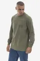 Bavlněné tričko s dlouhým rukávem Maharishi Miltype L/S T-shirt Organic Cotton Jerse 7022 OLIVE Pánský