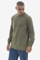 Памучна блуза с дълги ръкави Maharishi Miltype L/S T-shirt Organic Cotton Jerse 7022 OLIVE Чоловічий