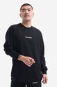 Maharishi cotton longsleeve top Miltype Embroider T-shirt applique black 9162.BLACK