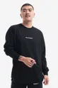 negru Maharishi longsleeve din bumbac Miltype Embroider T-shirt De bărbați