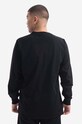 Clothing Maharishi cotton longsleeve top Miltype Embroider T-shirt 9162.BLACK black
