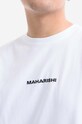 Maharishi longsleeve bawełniany Miltype Embroidery Longsleeve T-shirt biały 9162.WHITE