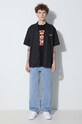 Хлопковая футболка Maharishi Warhol Polaroid Portrait T-Shirt OCJ 9711.BLACK чёрный AA00
