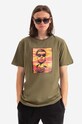 Maharishi t-shirt in cotone Warhol Polaroid Portrait T-Shirt OCJ 9711.OLIVE verde
