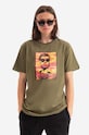 Bavlněné tričko Maharishi Warhol Polaroid Portrait T-Shirt OCJ 9711.OLIVE zelená