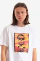 белый Хлопковая футболка Maharishi Warhol Polaroid Portrait T-Shirt OCJ