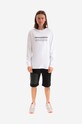 Бавовняний лонгслів Maharishi Miltype Embroidered L/S T-Shirt 9754.WHITE білий AA00