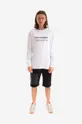 Maharishi cotton longsleeve top Miltype Embroidered L/S T-Shirt white