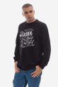 Maharishi longsleeve bawełniany nadruk czarny 9923.BLACK