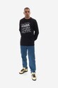 Памучна блуза с дълги ръкави Maharishi Andy Warhol Airborne L/S T-shirt 9923 BLACK 9923.BLACK черен AA00