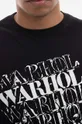 Bavlnené tričko s dlhým rukávom Maharishi Andy Warhol Airborne L/S T-shirt 9923 BLACK Pánsky
