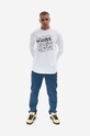 Maharishi longsleeve din bumbac 9923.WHITE alb AA00