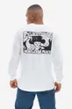 Bavlnené tričko s dlhým rukávom Maharishi Andy Warhol Airborne L/S T-shirt 9923 WHITE 100 % Organická bavlna