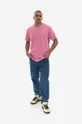 Bavlněné tričko Maharishi Maha Warhol Mind Temple T-shirt 9925 MAGENTA fialová
