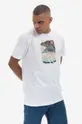 Bavlněné tričko Maharishi Cubist Eagle T-shirt Organic Cotton Jarse 9927 WHITE Pánský