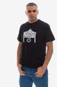 černá Bavlněné tričko Maharishi 1995 T-shirt Organic Cotton Jarse 9928 BLACK Pánský