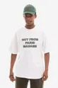 λευκό Βαμβακερό μπλουζάκι Drôle de Monsieur TS137 Ανδρικά