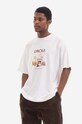 Drôle de Monsieur cotton T-shirt TS138 relaxed white TS138.WHITE