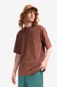 Drôle de Monsieur cotton T-shirt TS108 TS108.BROWN brown