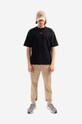 Drôle de Monsieur cotton T-shirt Classic Not From Paris Madame PERM.P01BL black AA00