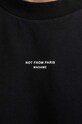 Drôle de Monsieur cotton T-shirt Classic Not From Paris Madame black PERM.P01BL