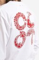 Bavlnené tričko s dlhým rukávom CLOT Triballs Tee CLLSS10016.WHITE biela