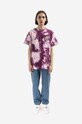 Хлопковая футболка CLOT CLTES10008.PURPLE фиолетовой AA00