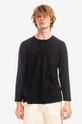 czarny CLOTTEE longsleeve Frog Knot Henley Męski