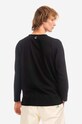 Oblečenie Tričko s dlhým rukávom CLOTTEE Frog Knot Henley CTLS1006.BLACK čierna