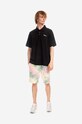 CLOTTEE cotton polo shirt Frog Button Polo CTPS1003.BLACK black AA00