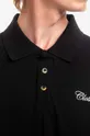 crna Pamučna polo majica CLOTTEE Frog Button Polo