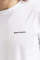 бял Памучна тениска Norse Projects Niels Standard Logo