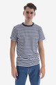 Bavlnené tričko Norse Projects Niels Classic Stripe regular biela N01.0563.7004
